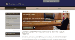 Desktop Screenshot of courtreporteredu.org