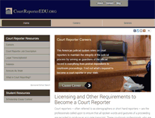 Tablet Screenshot of courtreporteredu.org